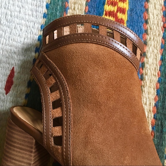 2/$45 SALE suede open toe bootie sandals. - Picture 3 of 3